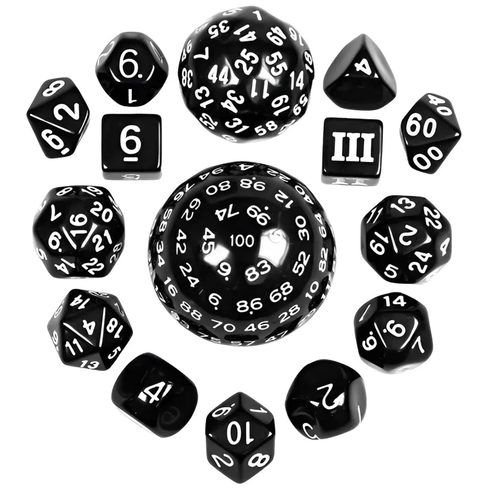 Uncommon Shapes 15-Piece Polyhedral Dice Set - Game Master Dice