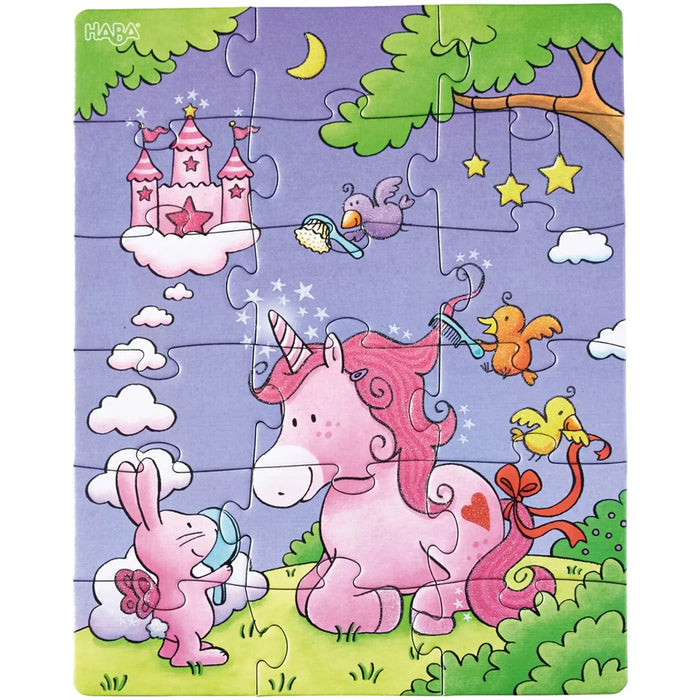 Unicorn Glitterluck - Glitter Unicorns Jigsaw Puzzle Set (12, 15 & 18 Pieces) - HABA - (2021)