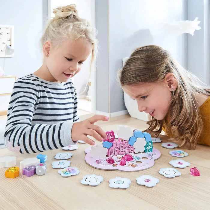 Unicorn Glitterluck - Unicorn Cloud Stacking Board Game for Family, and Children (1-4 Players, Ages 4+) - HABA
