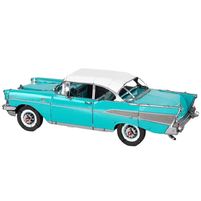 United States - 1957 Chevrolet Bel Air (Colored) Car 3D Figure Model Kit (1:49 Scale, Steel, Moderate Difficulty) - Fascinations - Metal Earth Series - (2024)