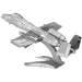 United States Air Force - A-10 Warthog Attack Aircraft Figure Model Kit (Steel, Easy Difficulty) - Fascinations - Metal Earth Series - (2023)