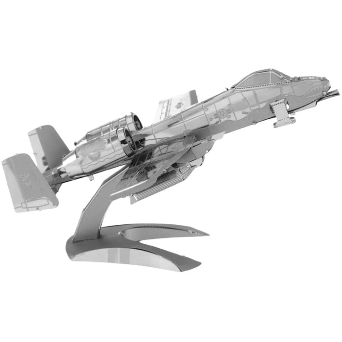 United States Air Force - A-10 Warthog Attack Aircraft Figure Model Kit (Steel, Easy Difficulty) - Fascinations - Metal Earth Series - (2023)