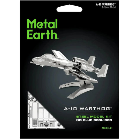 United States Air Force - A-10 Warthog Attack Aircraft Figure Model Kit (Steel, Easy Difficulty) - Fascinations - Metal Earth Series - (2023) - Image 1