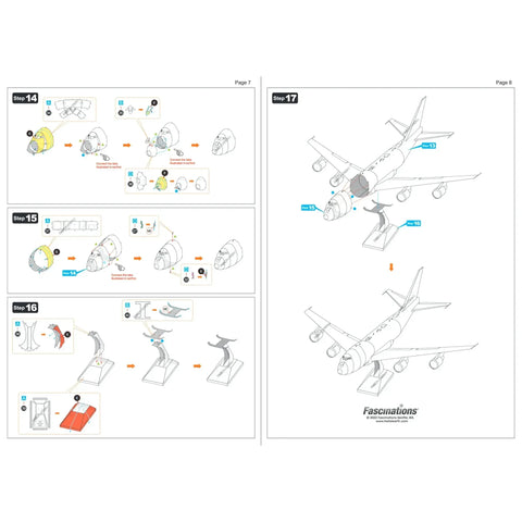 United States Air Force - Air Force One Boeing 747 Aircraft 3D Figure Model Kit (1:397 Scale, Steel, Moderate Difficulty) - Fascinations - Metal Earth Series - (2024) - Image 10
