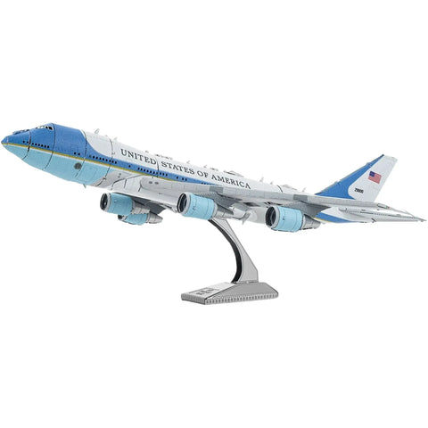 United States Air Force - Air Force One Boeing 747 Aircraft 3D Figure Model Kit (1:397 Scale, Steel, Moderate Difficulty) - Fascinations - Metal Earth Series - (2024) - Image 2