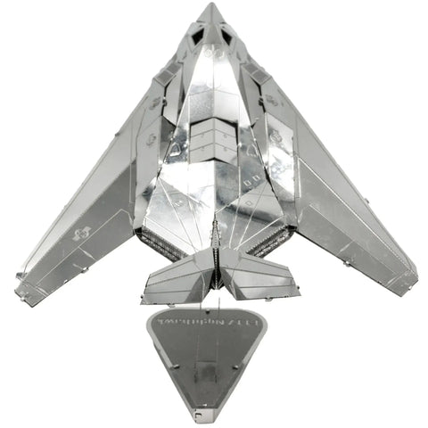 United States Air Force - Lockheed Martin F-117 Nighthawk Stealth Aircraft Figure Model Kit (1:151 Scale, Steel, Moderate Difficulty) - Fascinations - Metal Earth Series - (2023) - Image 4