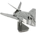 United States Air Force - Lockheed Martin F-117 Nighthawk Stealth Aircraft Figure Model Kit (1:151 Scale, Steel, Moderate Difficulty) - Fascinations - Metal Earth Series - (2023)