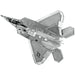 United States Air Force - Lockheed Martin F-22 Raptor Fighter Jet Figure Model Kit (Steel, Easy Difficulty) - Fascinations - Metal Earth Series - (2023)