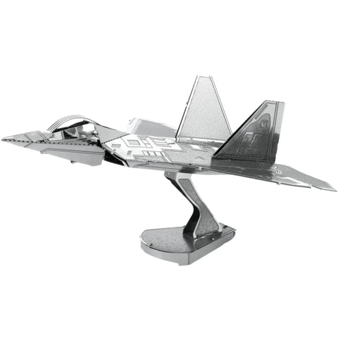 United States Air Force - Lockheed Martin F-22 Raptor Fighter Jet Figure Model Kit (Steel, Easy Difficulty) - Fascinations - Metal Earth Series - (2023) - Image 4