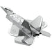 United States Air Force - Lockheed Martin F-22 Raptor Fighter Jet Figure Model Kit (Steel, Easy Difficulty) - Fascinations - Metal Earth Series - (2023)