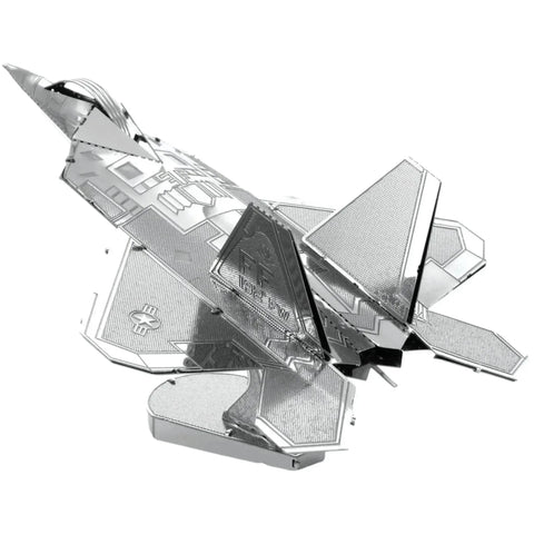 United States Air Force - Lockheed Martin F-22 Raptor Fighter Jet Figure Model Kit (Steel, Easy Difficulty) - Fascinations - Metal Earth Series - (2023) - Image 5