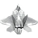 United States Air Force - Lockheed Martin F-22 Raptor Fighter Jet Figure Model Kit (Steel, Easy Difficulty) - Fascinations - Metal Earth Series - (2023)