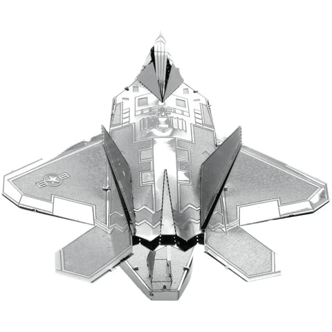 United States Air Force - Lockheed Martin F-22 Raptor Fighter Jet Figure Model Kit (Steel, Easy Difficulty) - Fascinations - Metal Earth Series - (2023) - Image 6