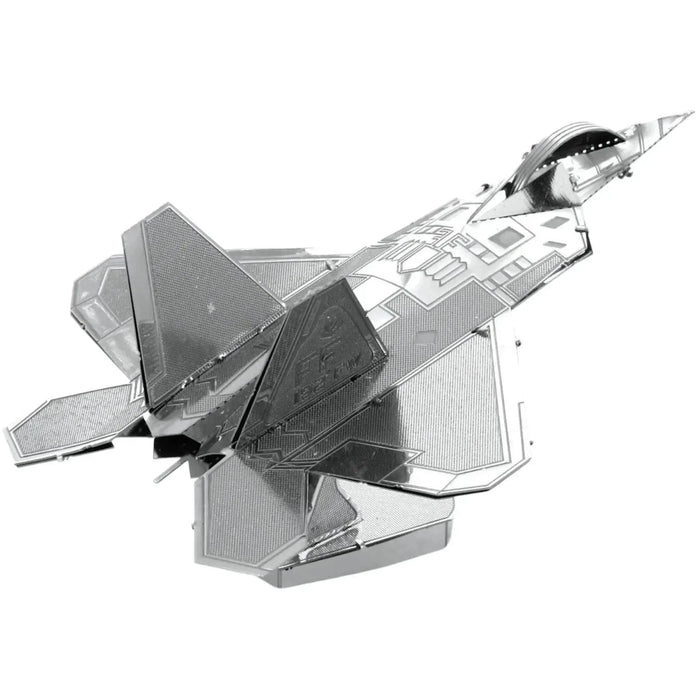 United States Air Force - Lockheed Martin F-22 Raptor Fighter Jet Figure Model Kit (Steel, Easy Difficulty) - Fascinations - Metal Earth Series - (2023)