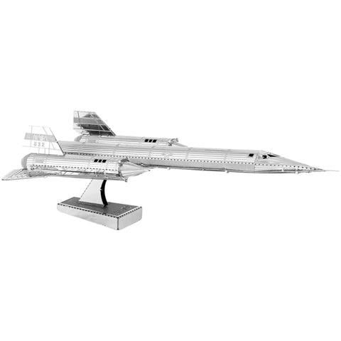 United States Air Force - Lockheed Martin SR-71 Blackbird Reconnaissance Aircraft Figure Model Kit (1:324 Scale, Steel, Moderate Difficulty) - Fascinations - Metal Earth Series - (2024) - Image 7