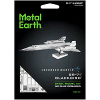 United States Air Force - Lockheed Martin SR-71 Blackbird Reconnaissance Aircraft Figure Model Kit (1:324 Scale, Steel, Moderate Difficulty) - Fascinations - Metal Earth Series - (2024)