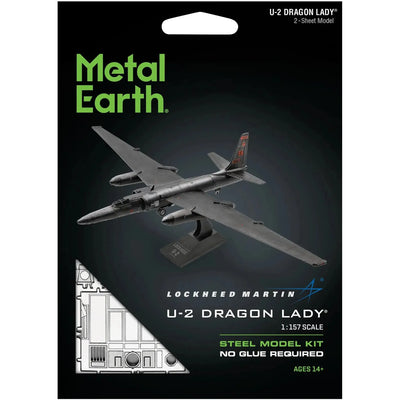 United States Air Force - Lockheed Martin U-2 Dragon Lady Reconnaissance Aircraft Figure Model Kit (1:157 Scale, Steel, Moderate Difficulty) - Fascinations - Metal Earth Series - (2024)