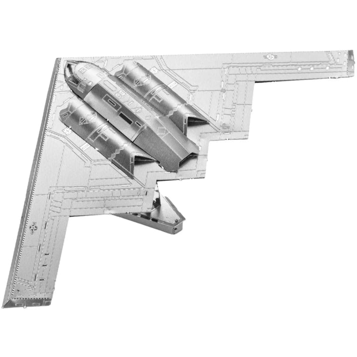 United States Air Force - Northrop Grumman B-2A Spirit Stealth Bomber Figure Model Kit (Steel, Easy-Moderate Difficulty) - Fascinations - Metal Earth Premium Series - (2024)