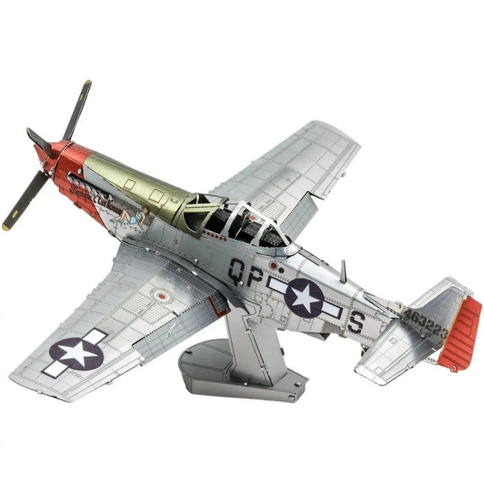 United States Air Force - P-51D Mustang "Sweet Arlene" Aircraft 3D Figure Model Kit (Steel, Hard Difficulty) - Fascinations - Metal Earth Series - (2024)