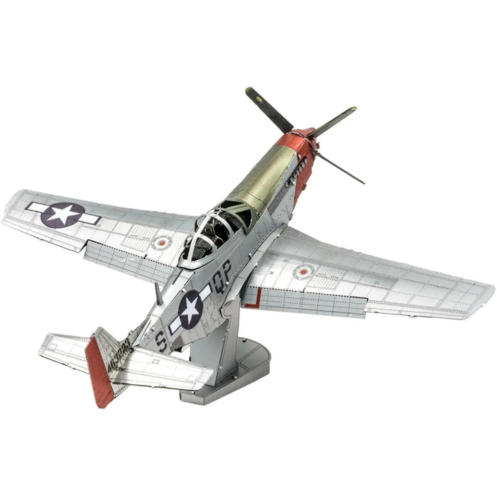 United States Air Force - P-51D Mustang "Sweet Arlene" Aircraft 3D Figure Model Kit (Steel, Hard Difficulty) - Fascinations - Metal Earth Series - (2024)