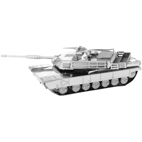 United States Army - M1 Abrams Tank Military Vehicle Figure Model Kit (Steel, Moderate Difficulty) - Fascinations - Metal Earth Series - (2022) - Image 2