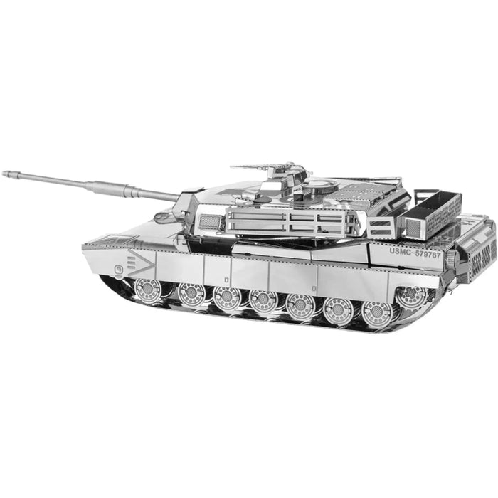 United States Army - M1 Abrams Tank Military Vehicle Figure Model Kit (Steel, Moderate Difficulty) - Fascinations - Metal Earth Series - (2022)