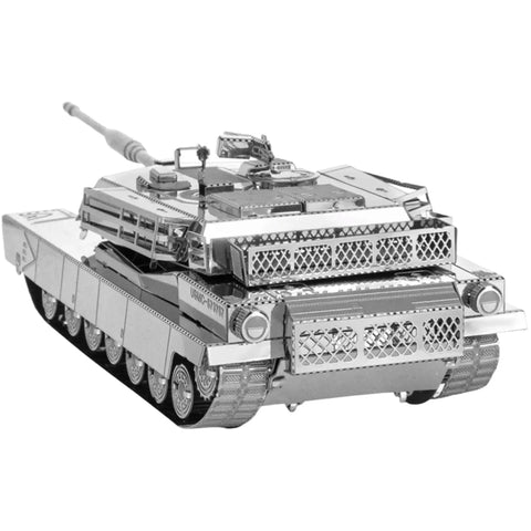 United States Army - M1 Abrams Tank Military Vehicle Figure Model Kit (Steel, Moderate Difficulty) - Fascinations - Metal Earth Series - (2022) - Image 5
