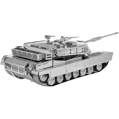 United States Army - M1 Abrams Tank Military Vehicle Figure Model Kit (Steel, Moderate Difficulty) - Fascinations - Metal Earth Series - (2022) - Image 6