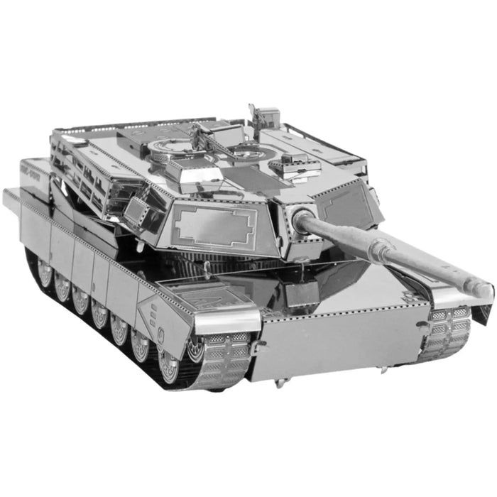 United States Army - M1 Abrams Tank Military Vehicle Figure Model Kit (Steel, Moderate Difficulty) - Fascinations - Metal Earth Series - (2022)