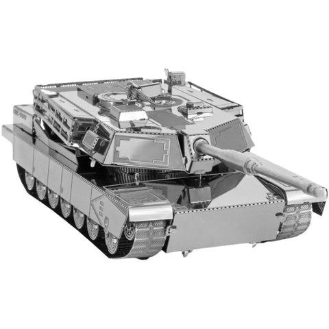 United States Army - M1 Abrams Tank Military Vehicle Figure Model Kit (Steel, Moderate Difficulty) - Fascinations - Metal Earth Series - (2022) - Image 7
