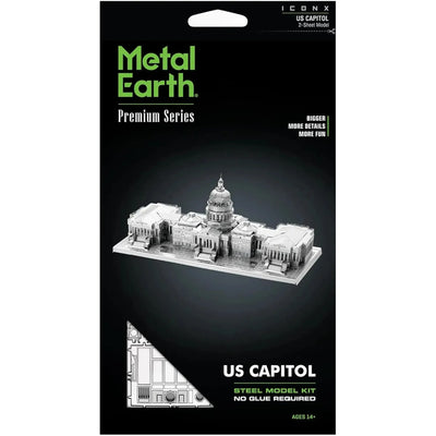 United States - U.S. Capitol Building 3D Figure Model Kit (Steel, Hard Difficulty) - Fascinations - Metal Earth Premium Series - (2024)