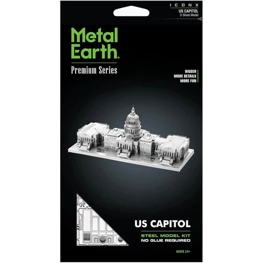 United States - U.S. Capitol Building 3D Figure Model Kit (Steel, Hard Difficulty) - Fascinations - Metal Earth Premium Series - (2024)