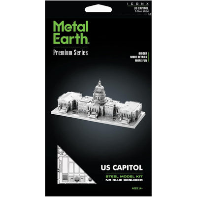 United States - U.S. Capitol Building 3D Figure Model Kit (Steel, Hard Difficulty) - Fascinations - Metal Earth Premium Series - (2024)