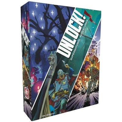 Unlock! 12 Supernatural Adventures - Cooperative Escape Room Board Game for Family, and Adults (1-6 Players, Ages 10+) - Space Cowboys