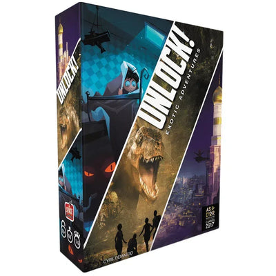Unlock! Exotic Adventures - Cooperative Escape Room Board Game for Family, and Adults (1-6 Players, Ages 10+) - Space Cowboys