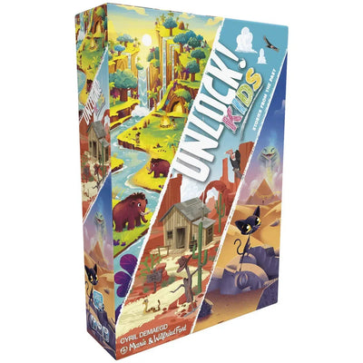 Unlock! Kids: Stories from the Past - Cooperative Escape Room Board Game for Family, and Children (1-4 Players, Ages 6+) - Space Cowboys