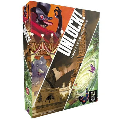 Unlock! Timeless Adventures - Cooperative Escape Room Board Game for Family, and Adults (1-6 Players, Ages 10+) - Space Cowboys