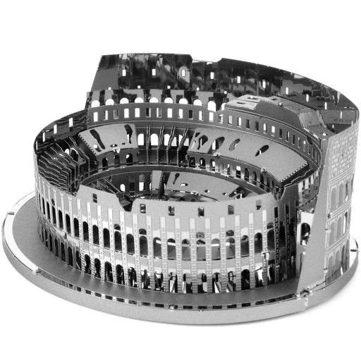 Unpainted Roman Colosseum Ruins Figure Model Kit (Steel, Challenging Difficulty) - Fascinations - Metal Earth Premium Series