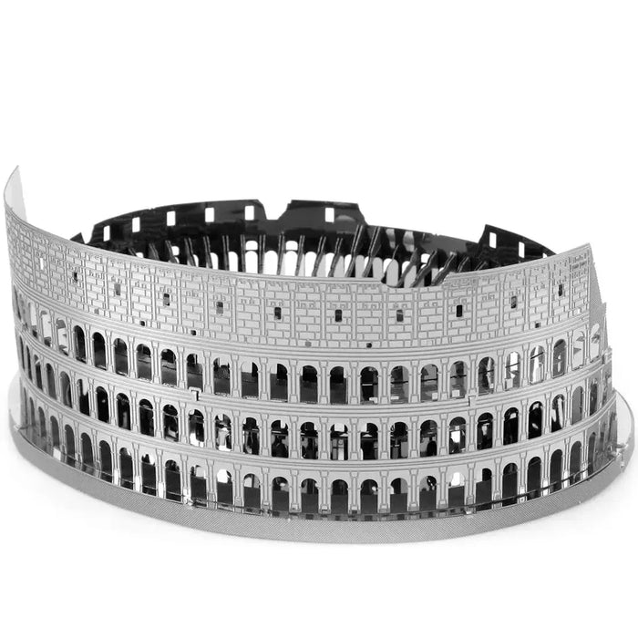Unpainted Roman Colosseum Ruins Figure Model Kit (Steel, Challenging Difficulty) - Fascinations - Metal Earth Premium Series