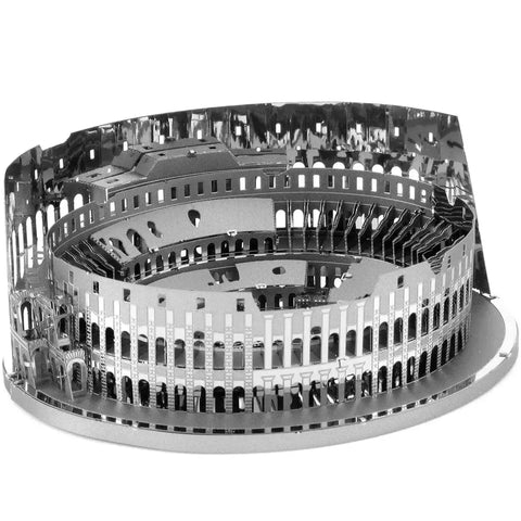 Unpainted Roman Colosseum Ruins Figure Model Kit (Steel, Challenging Difficulty) - Fascinations - Metal Earth Premium Series