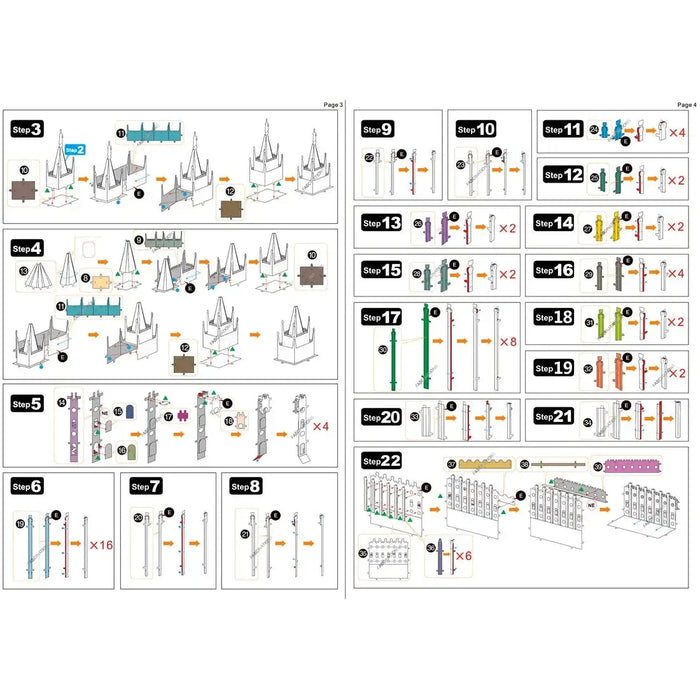 Unpainted Salt Lake Temple Figure Model Kit (Steel, Expert Difficulty) - Fascinations - Metal Earth Premium Series