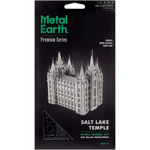 Unpainted Salt Lake Temple Figure Model Kit (Steel, Expert Difficulty) - Fascinations - Metal Earth Premium Series