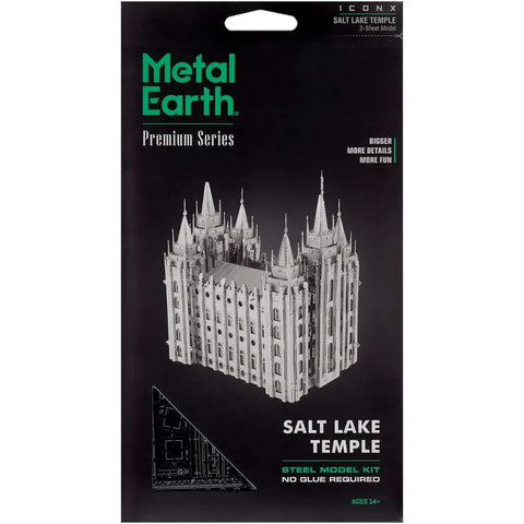 Unpainted Salt Lake Temple Figure Model Kit (Steel, Expert Difficulty) - Fascinations - Metal Earth Premium Series