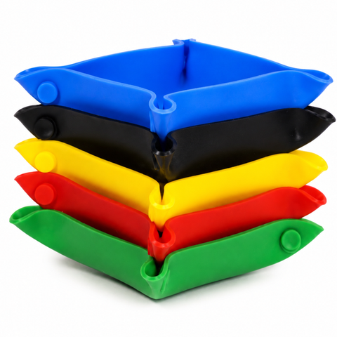 Collapsible Board Game Storage Trays (Set of 5, Sillicone) - Image 2
