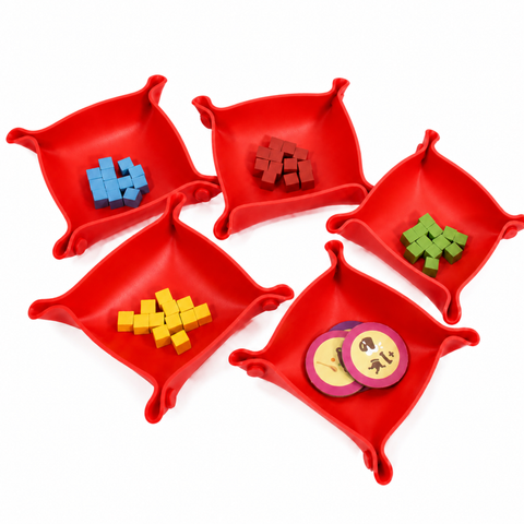 Collapsible Board Game Storage Trays (Set of 5, Sillicone) - Image 12