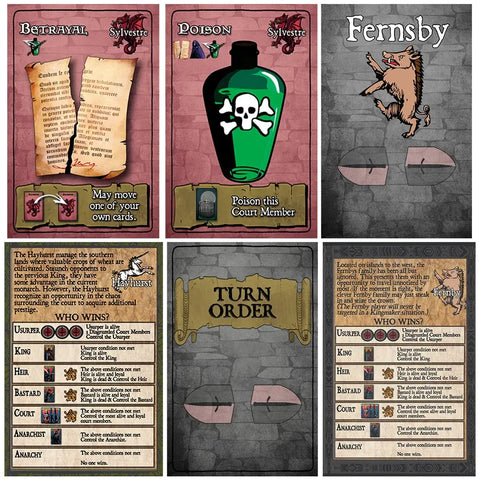 Usurp the King - Bluffing War Card Game for Family and Adults (2-5 Players, Age 14+) - DPH Games