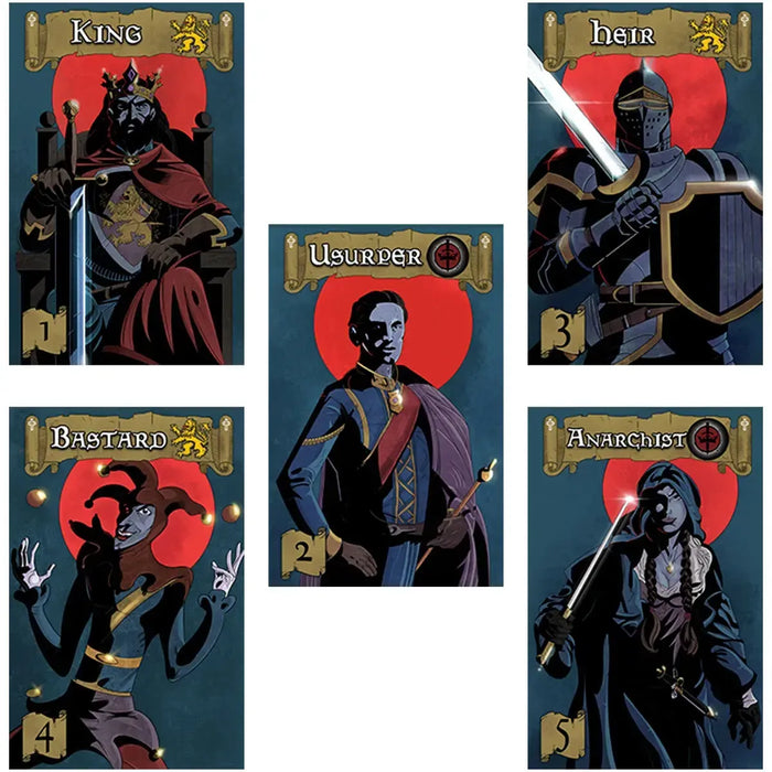 Usurp the King - Bluffing War Card Game for Family and Adults (2-5 Players, Age 14+) - DPH Games