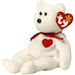 Valentino the Bear Plush (8.5") - Ty - Original Beanie Babies Series - (1995)