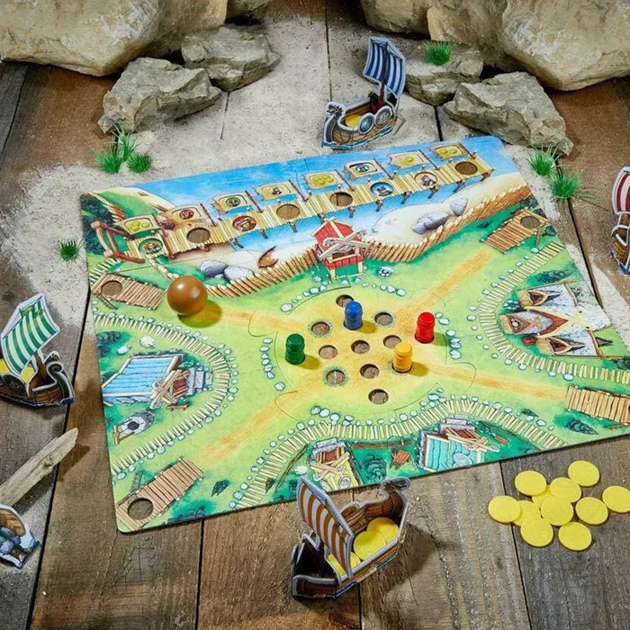 Valley of the Vikings - Dexterity Vikings Board Game for Adults, Family, and Children (2-4 Players, Ages 6+) - HABA