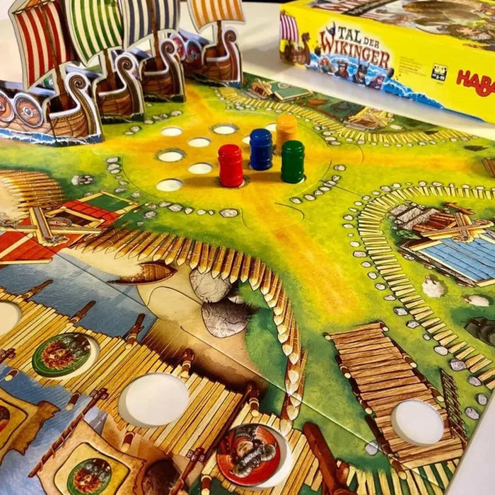 Valley of the Vikings - Dexterity Vikings Board Game for Adults, Family, and Children (2-4 Players, Ages 6+) - HABA